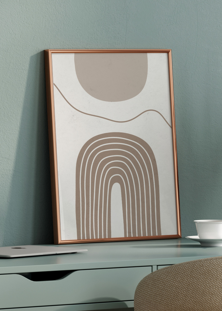 plakaty umeni bezove abstraktni oblouky I 02