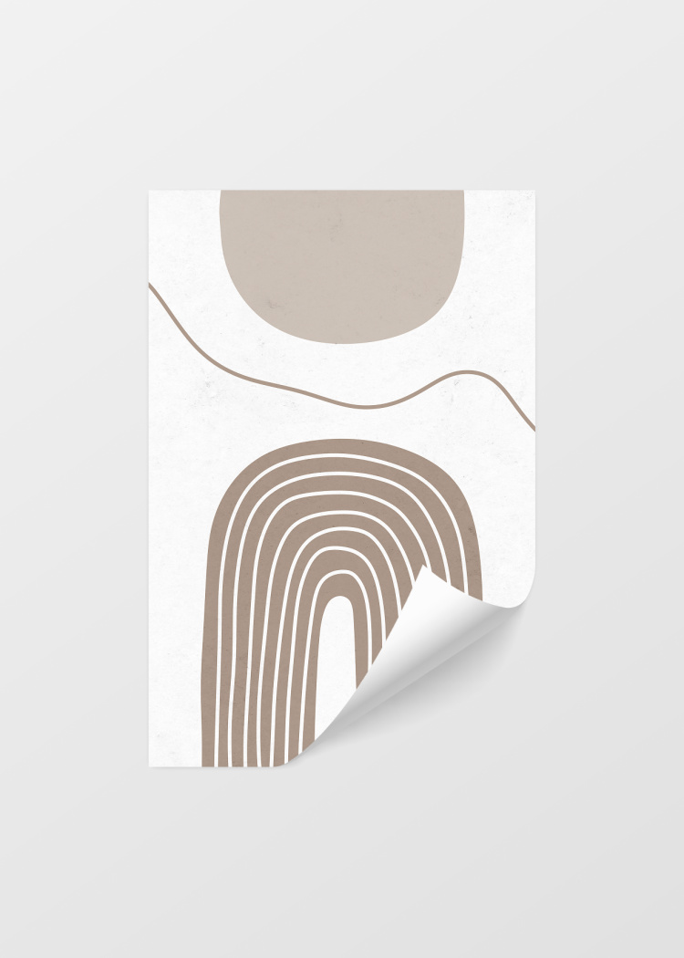 plakaty umeni bezove abstraktni oblouky I 04