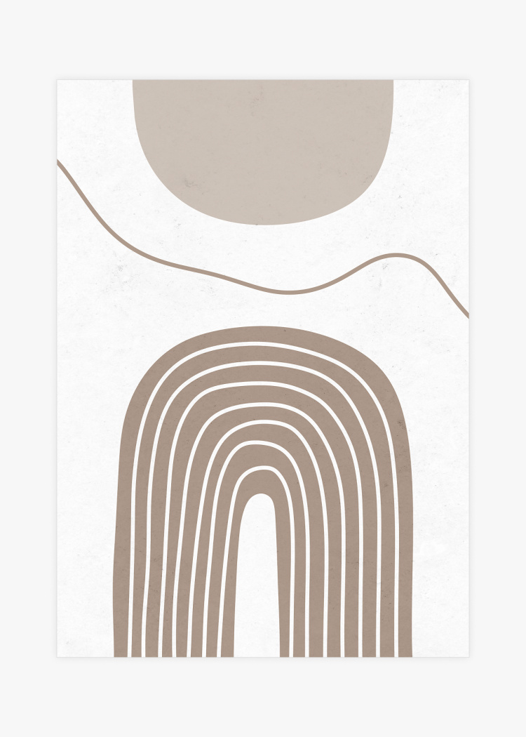 plakaty umeni bezove abstraktni oblouky I 01