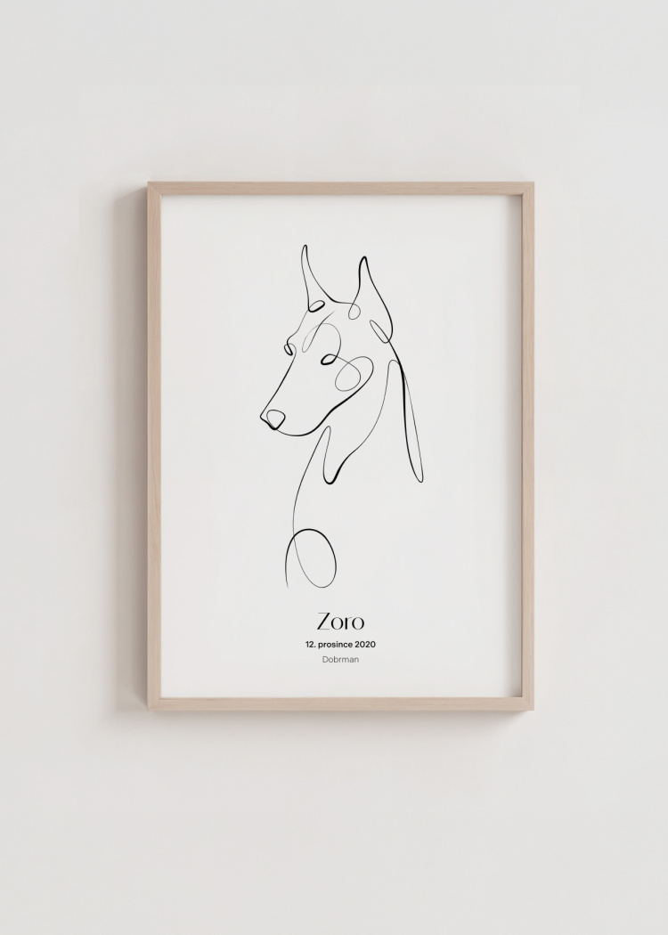 plakaty na miru zvireci pes dobrman 03