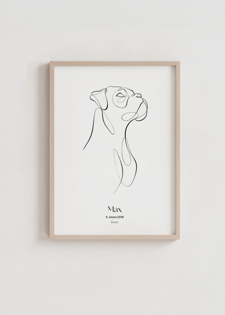 plakaty na miru zvireci pes boxer 03