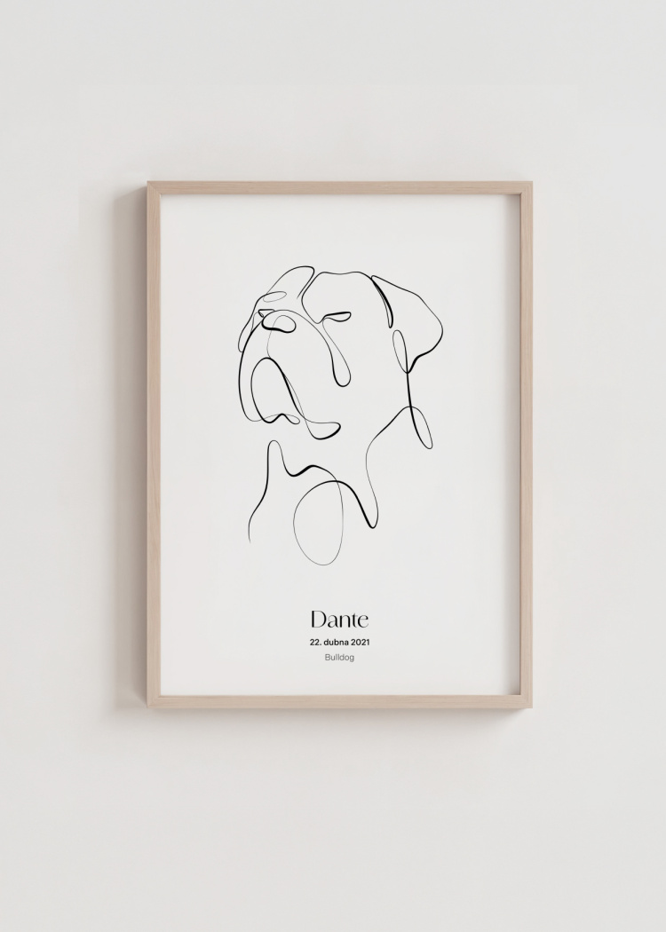 plakaty na miru zvireci pes bulldog 03