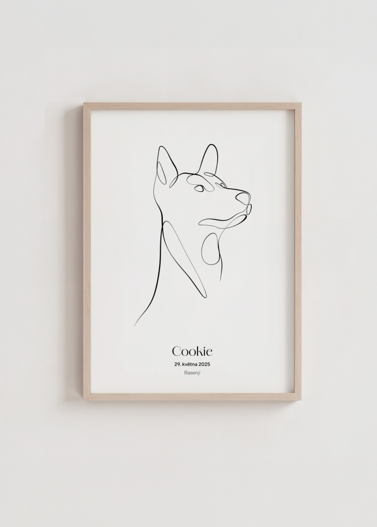 plakaty na miru zvireci pes basenji 03