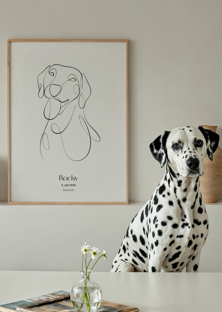 2plakaty na miru zvireci pes dalmatin 02
