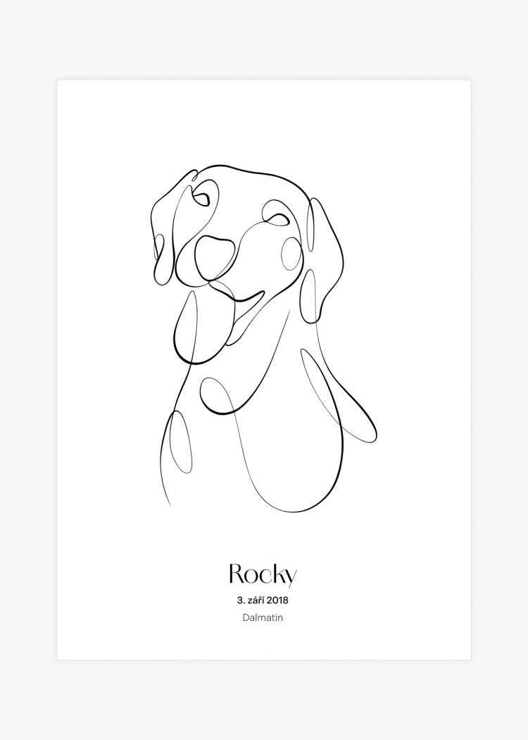 plakaty na miru zvireci pes dalmatin 01