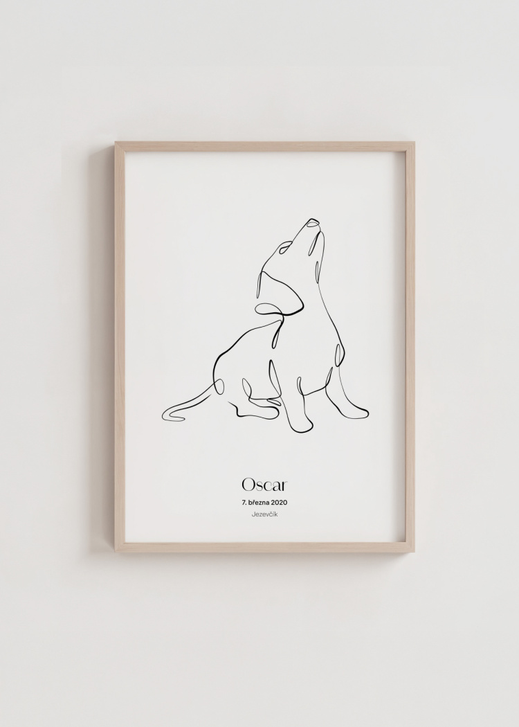 plakaty na miru zvireci pes jezevcik 03
