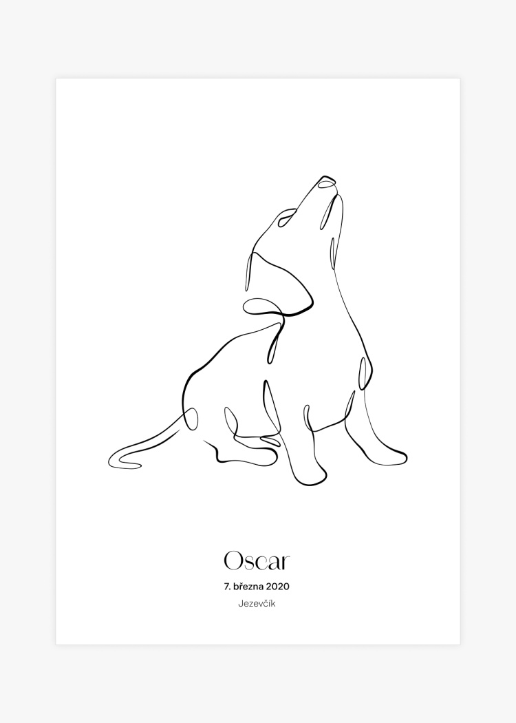 plakaty na miru zvireci pes jezevcik 01