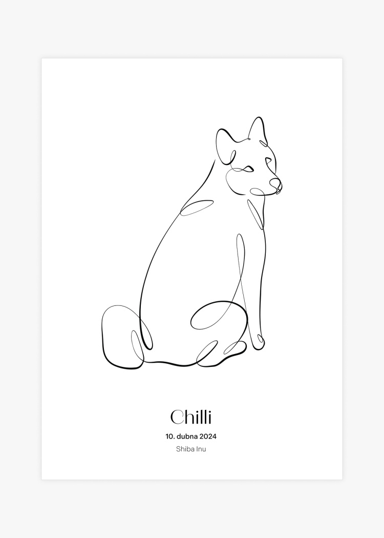 plakaty na miru zvireci pes shiba inu 01