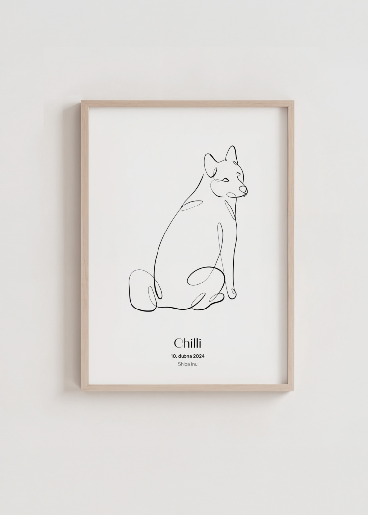 plakaty na miru zvireci pes shiba inu 03