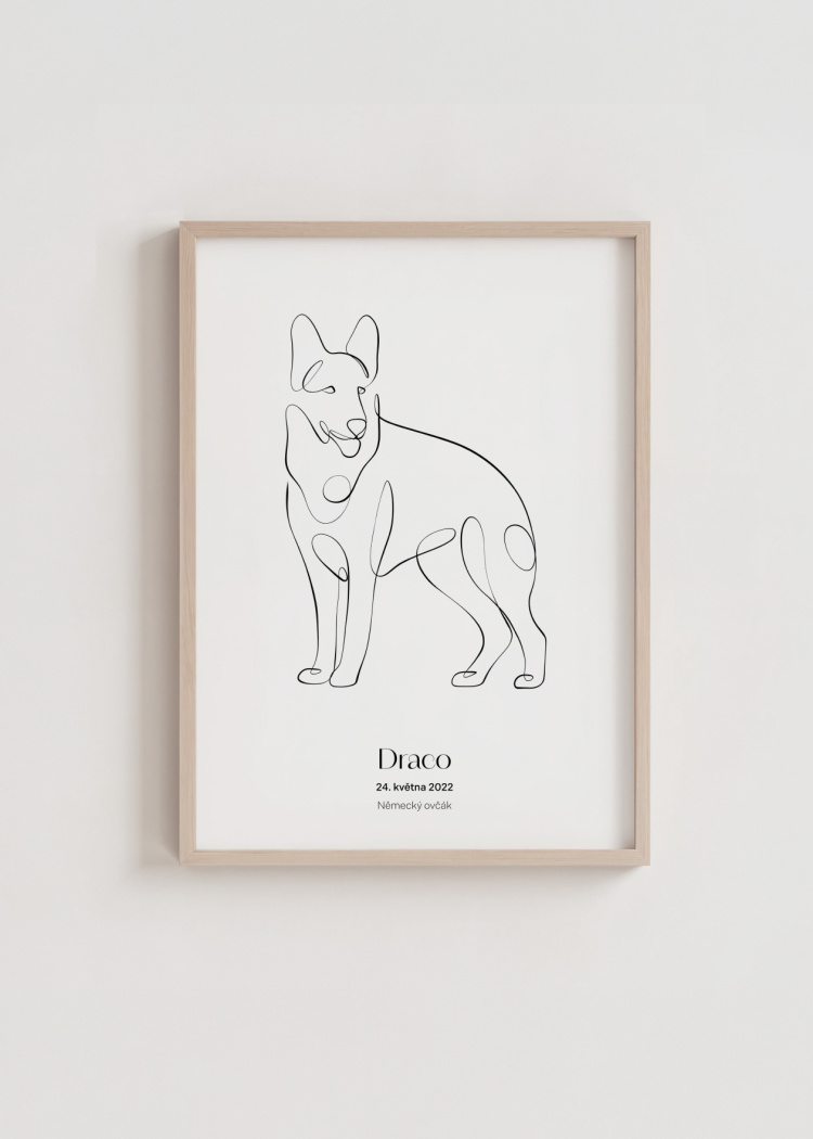 plakaty na miru zvireci pes nemecky ovcak 03