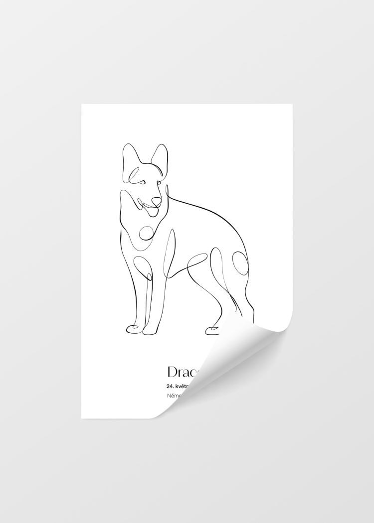 plakaty na miru zvireci pes nemecky ovcak 04