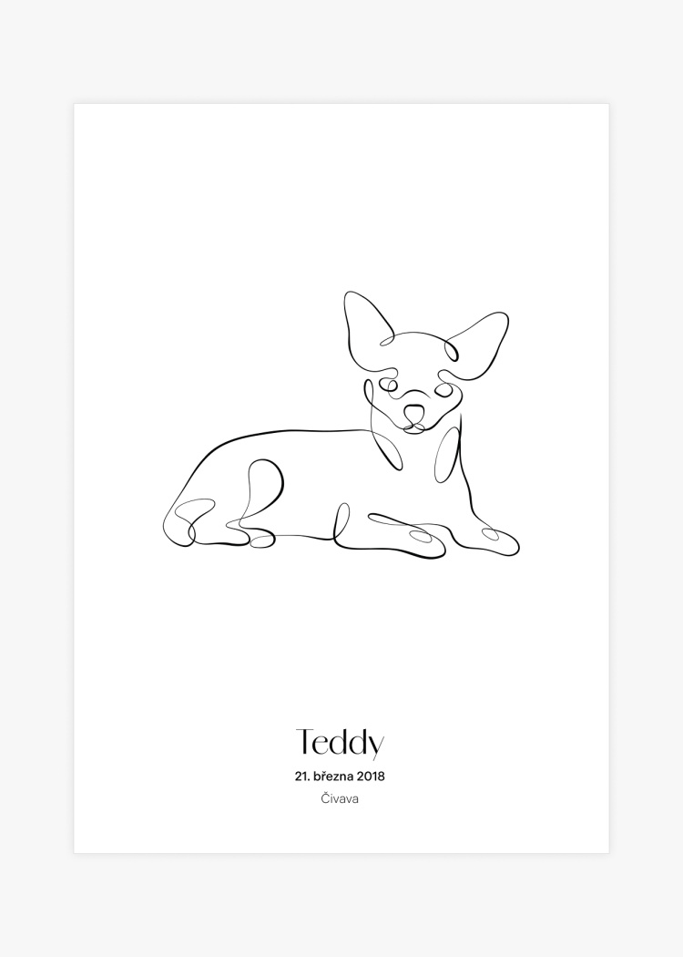 plakaty na miru zvireci pes civava 01