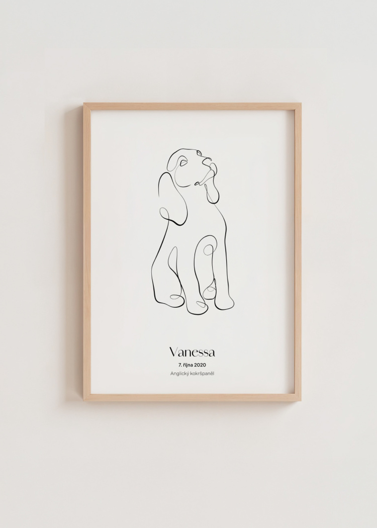 plakaty na miru zvireci pes anglicky kokrspanel 03