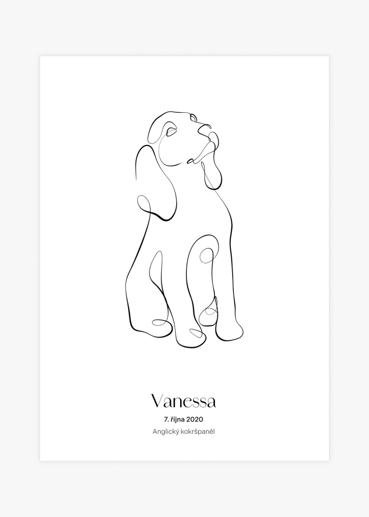 plakaty na miru zvireci pes anglicky kokrspanel 01