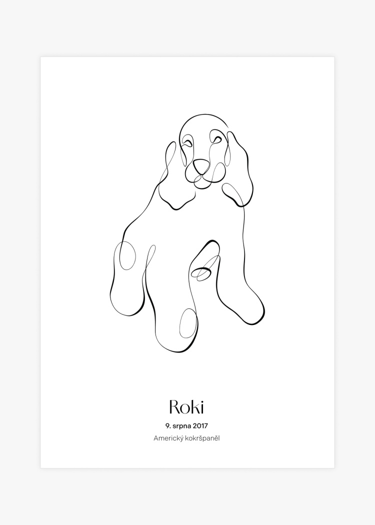 plakaty na miru zvireci pes americky kokrspanel 01