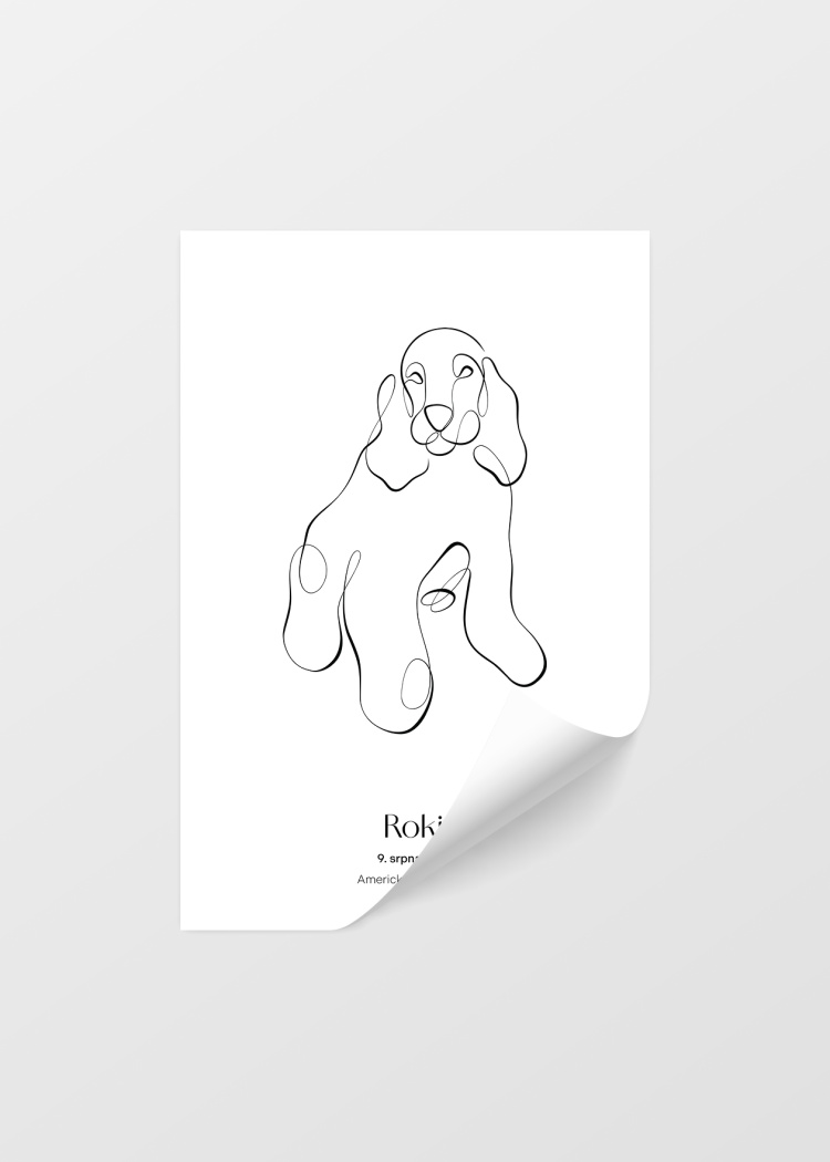 plakaty na miru zvireci pes americky kokrspanel 04