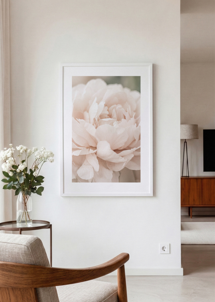 plakaty rostliny ruzova pivonka I 02