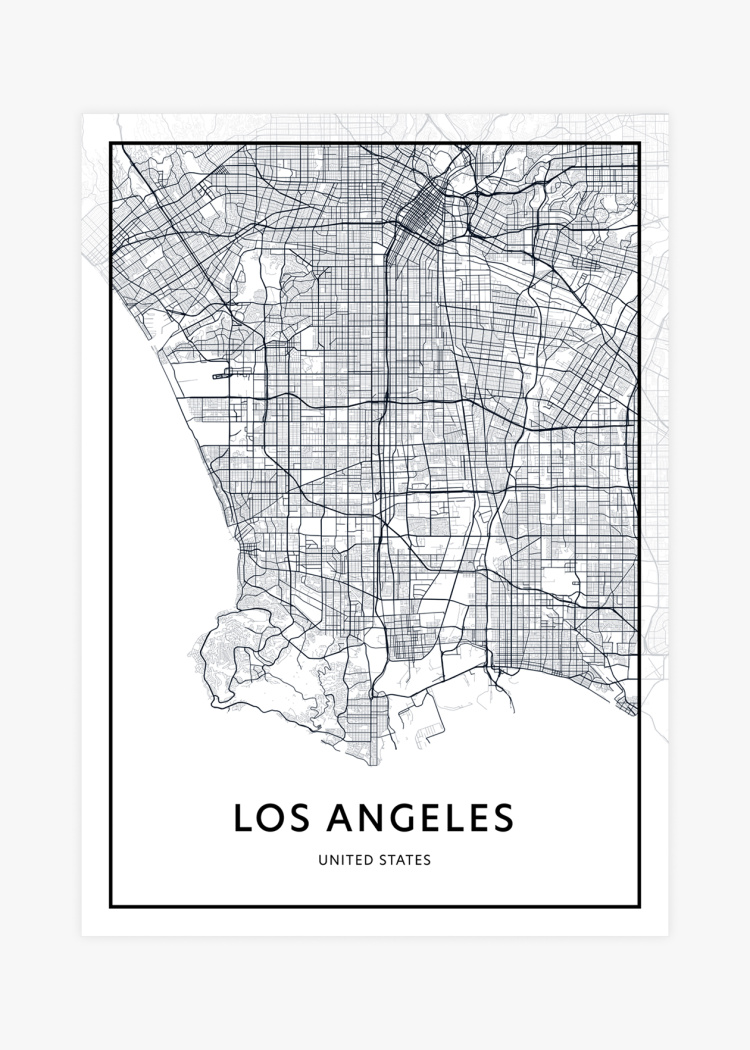 plakaty mapy los angeles 01 v1