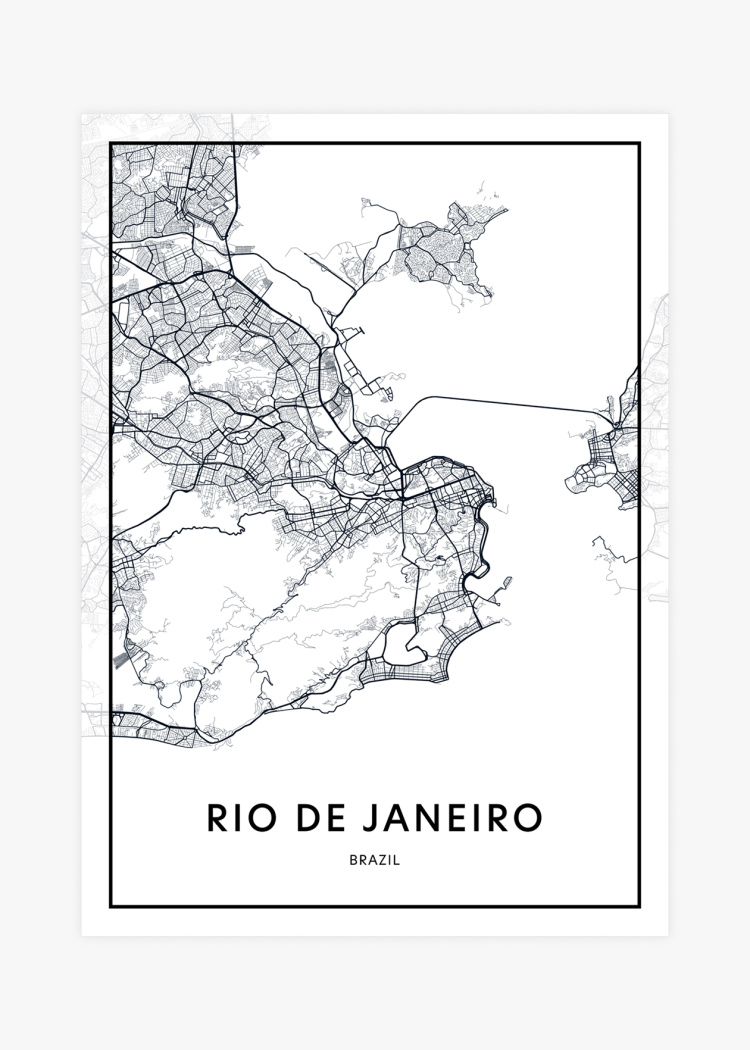 plakaty mapy rio de janeiro 01 v1
