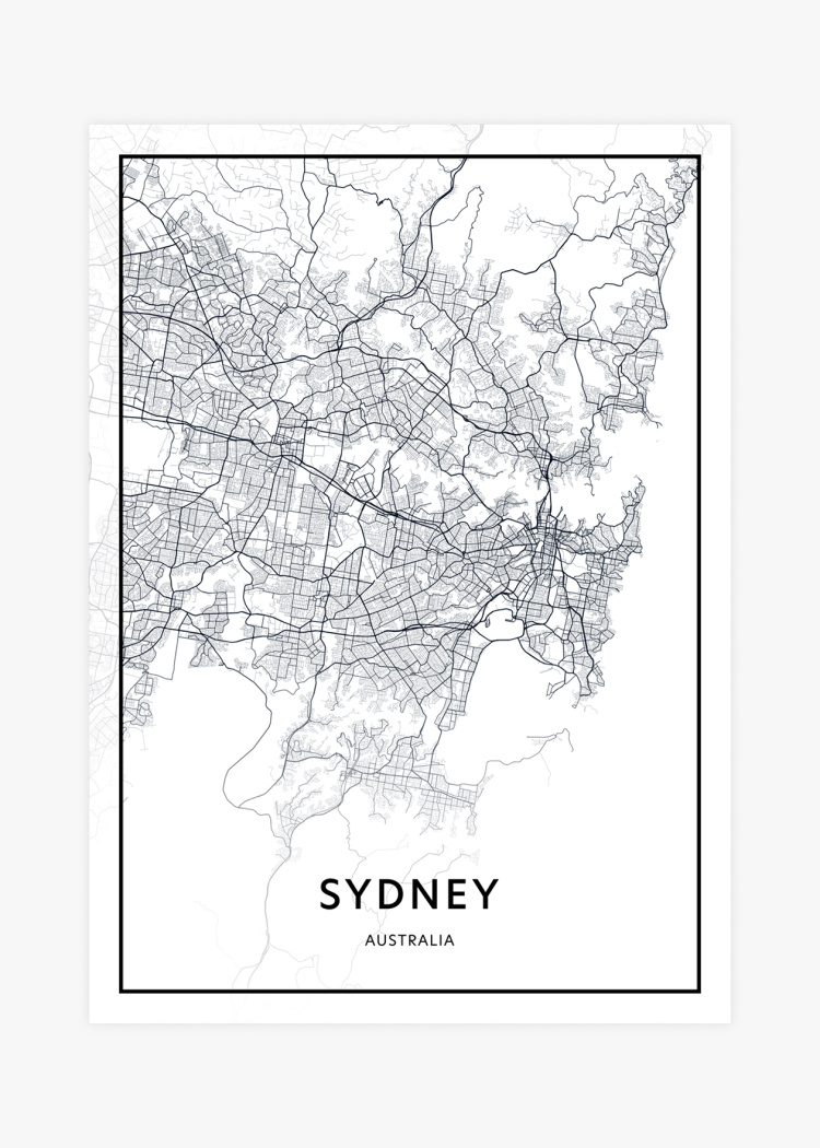 plakaty mapy sydney 01 v1