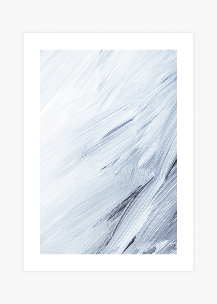 plakaty umeni modra abstraktni malba I 01 v1