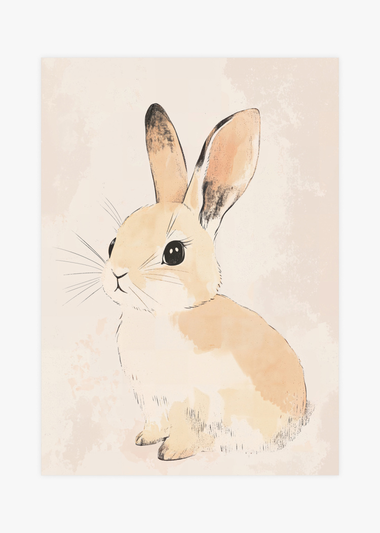 plakaty detske kralicek ve vintage stylu 01 v1