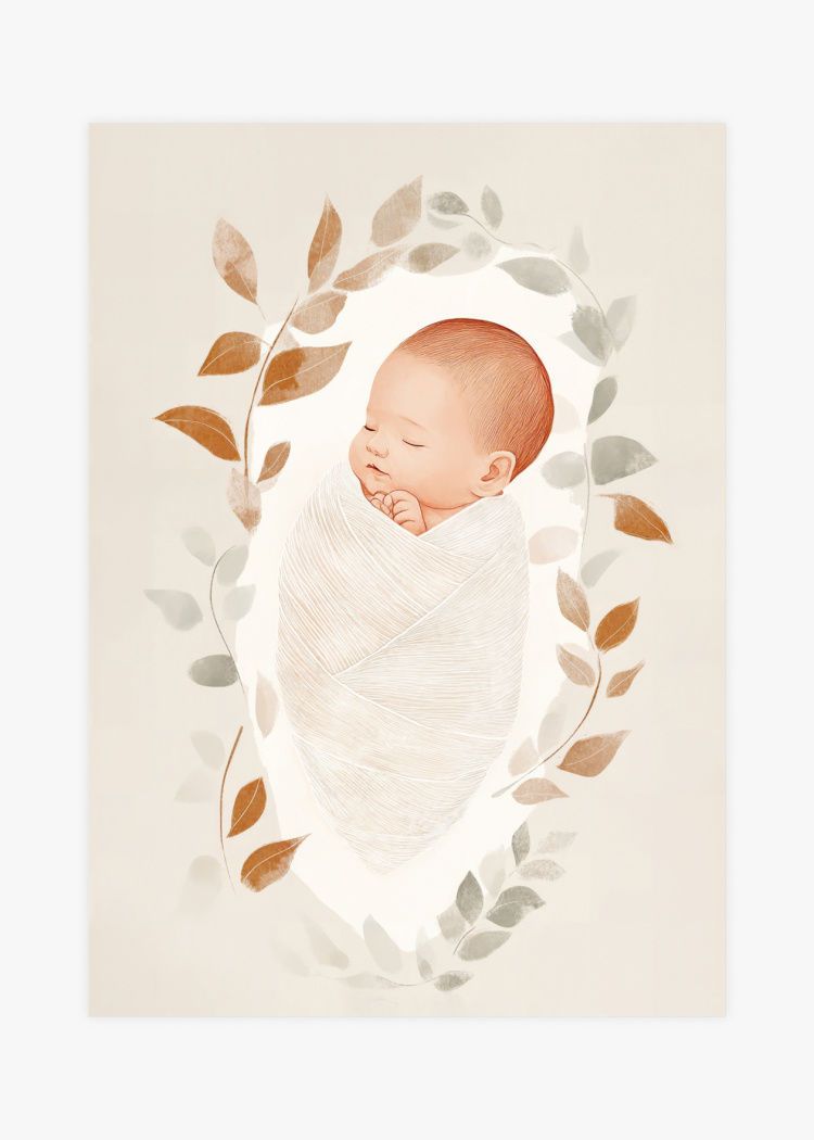 plakaty detske mimi v zavinovacce 01 v1