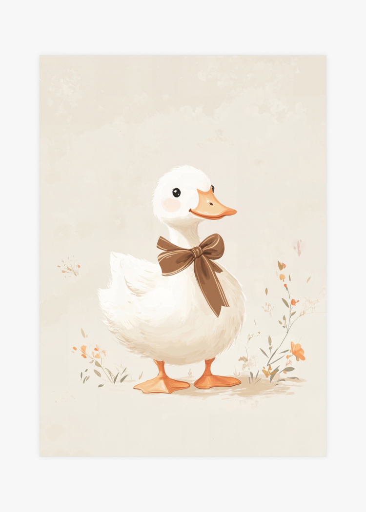 plakaty detske roztomila kachnicka 01 v1