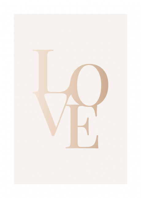 plakat typograficke love 01 | Plakater.store