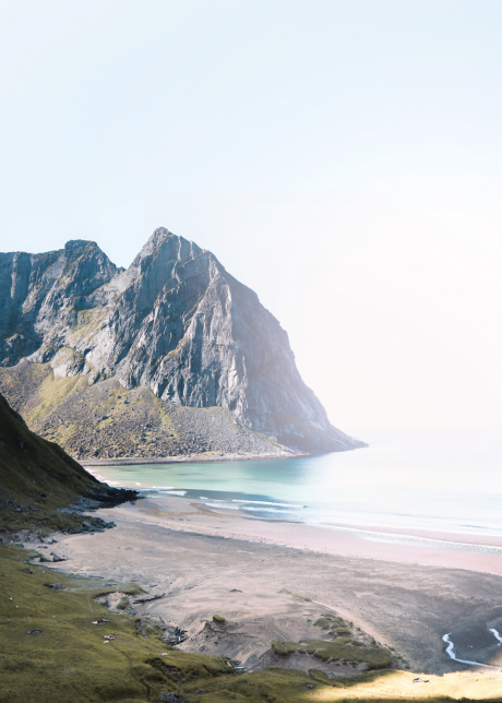 plakat priroda kvalvika beach II 01 | Plakater.store