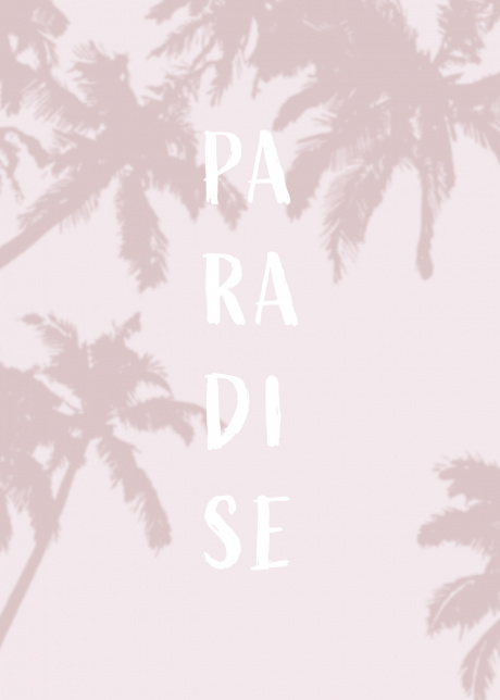 plakat typograficke paradise 01 | Plakater.store