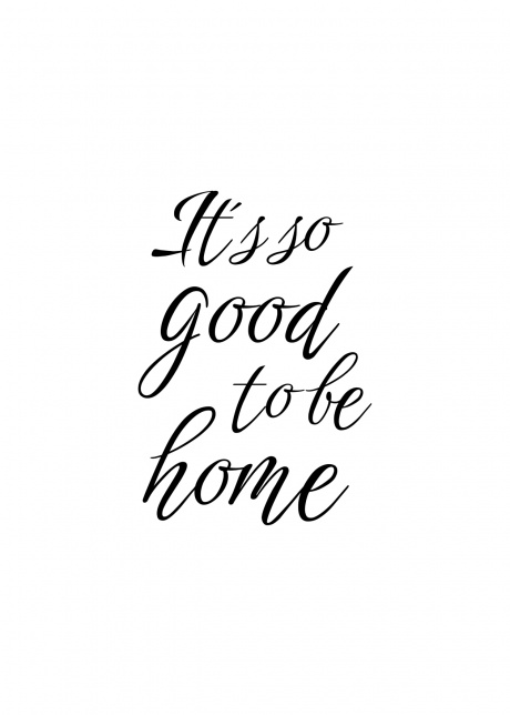 plakat typograficke good to be home 01 | Plakater.store