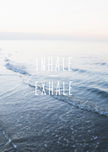 plakat typograficke inhale exhale 01 | Plakater.store