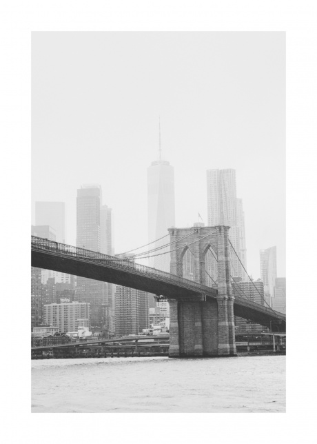 plakat architektura brooklyn bridge 01 | Plakater.store