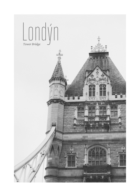 plakat architekture londynsky tower bridge 01 | Plakater.store