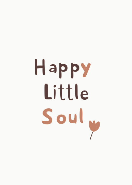 plakaty detske happy little soul I 01 | Plakater.store