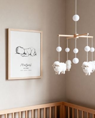 Z lásky vytvořený. Vámi milovaný. Náš plakát narození miminka si našel cestu do tolika domovů, že se stal bestsellerem a...